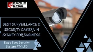 Best Surveillance & Security Camera in Sydney for Business