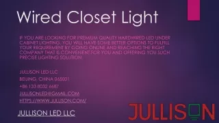 wired closet light