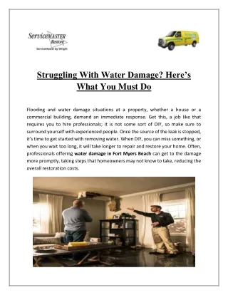 struggling with water damage here s what you must