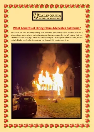 What benefits of Hiring Claim Advocates California