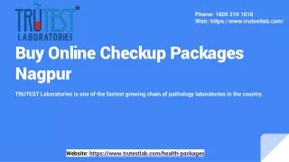 Book Online Health Checkup in Packages Nagpur