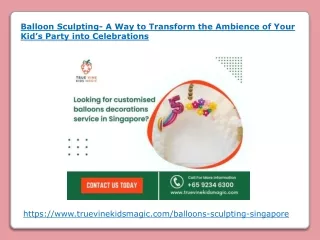 balloon sculpting a way to transform the ambience
