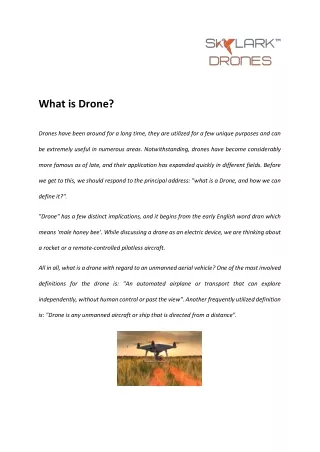 Best Drone Service Provider in India