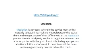 Mediation Services