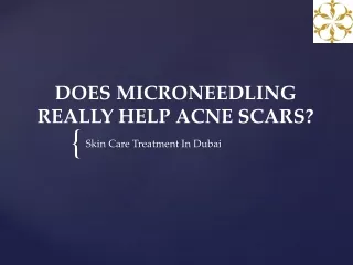 DOES MICRONEEDLING REALLY HELP ACNE SCARS