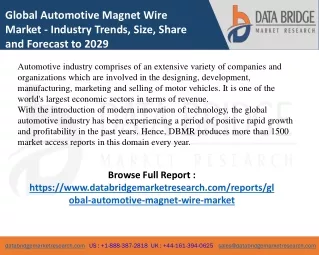 Global Automotive Magnet Wire Market