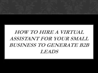 how to hire a virtual assistant for your small