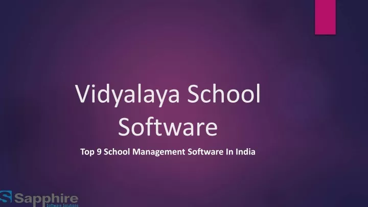 vidyalaya school software