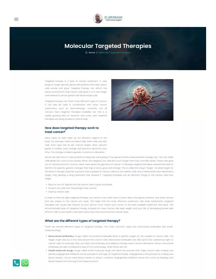 molecular targeted therapies