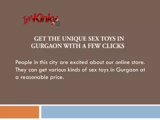 Sex Toys In Gurgaon | Call  919910490231