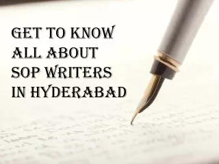 get to know all about sop writers in hyderabad