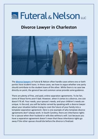 Divorce Lawyer in Charleston