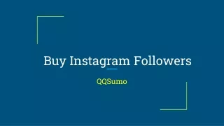 Buy Instagram Followers | QQSumo