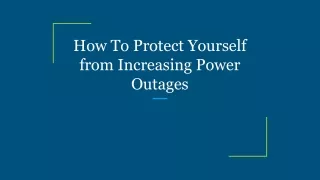 how to protect yourself from increasing power