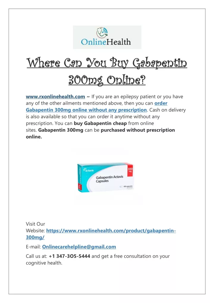 where can you buy gabapentin where