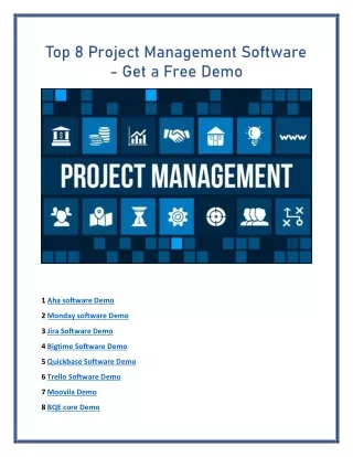 top 8 project management software get a free demo