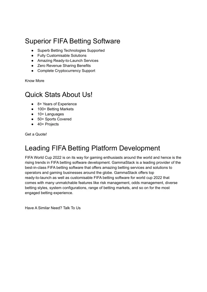 superior fifa betting software