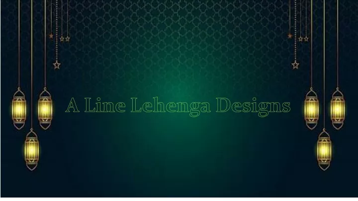 a line lehenga designs