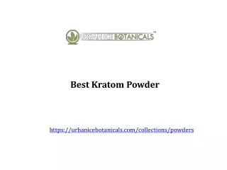 Best Kratom Powder