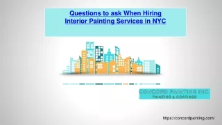 questions to ask when hiring interior painting
