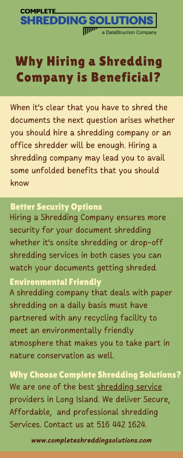 why hiring a shredding company is beneficial