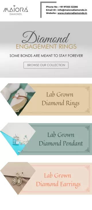 Maiora Diamonds Lab Grown Diamond Jewellery Online