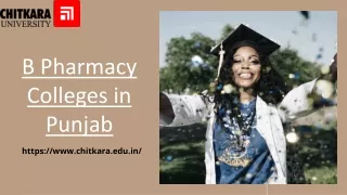 B Pharmacy Colleges in Punjab