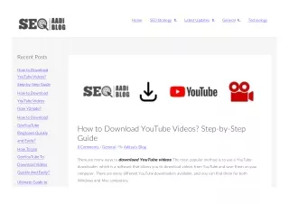 What You Need To Know About Downloading Youtube Shorts Videos?