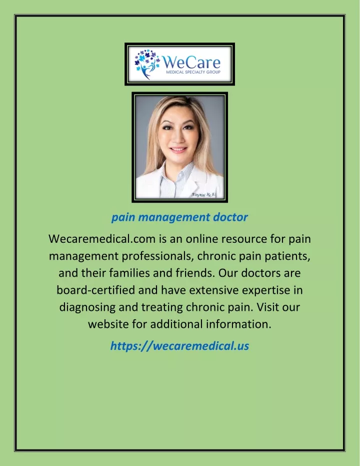 pain management doctor