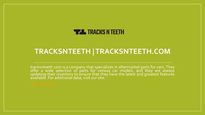 tracksnteeth tracksnteeth com