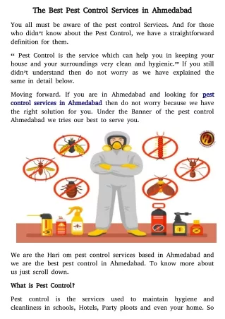 Pest Control Ahmedabad