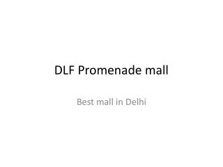 dlf promenade mall