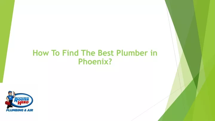 how to find the best plumber in phoenix