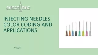 Injecting Needles Color Coding And Applications