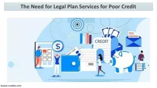 The Need for Legal Plan Services for Poor Credit