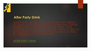 after party drink