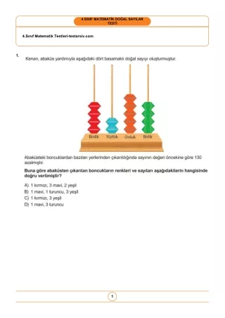 ------testarsiv.com------4.sınıf matematik doğal sayılar testi-1