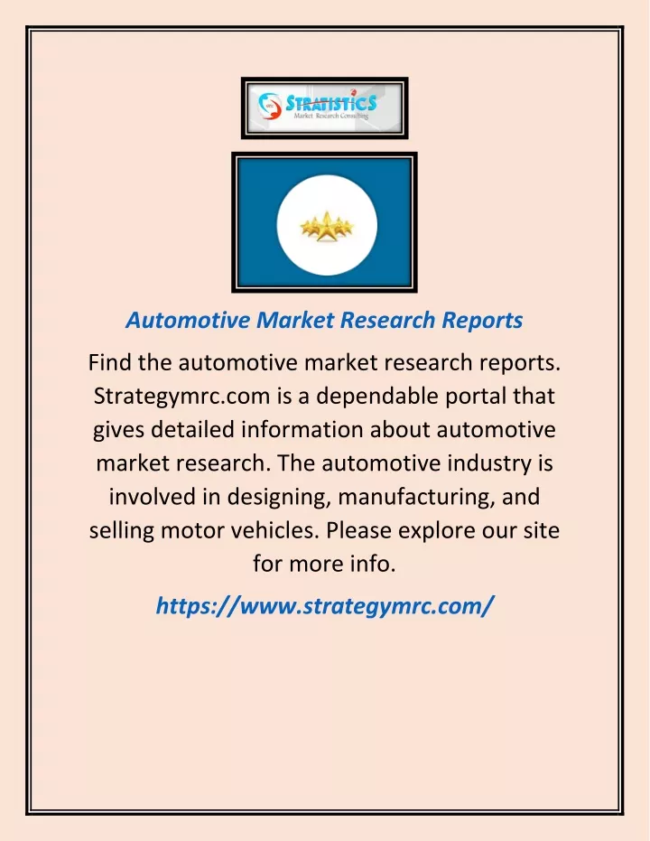 automotive market research reports