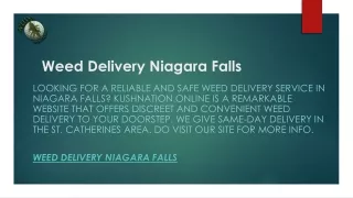 Weed Delivery Niagara Falls  Kushnation.online