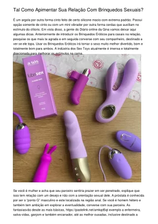 tal como apimentar sua rela o com brinquedos