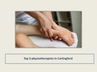 Top 3 physiotherapists in Carlingford
