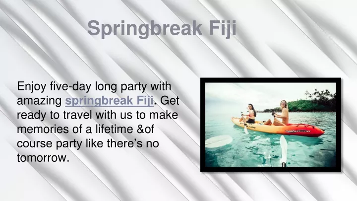 springbreak fiji