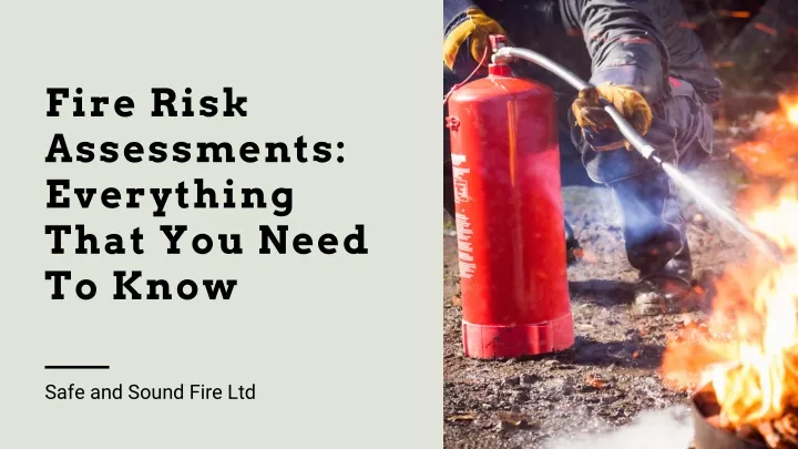 fire risk assessments everything that you need