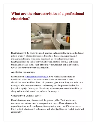 what are the characteristics of a professional