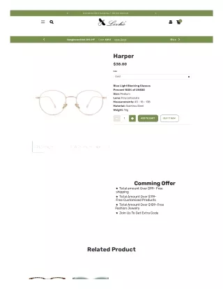 Best Blue Light Blocking Reading Glasses | Harper | Livho