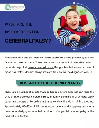 What Are The Risk Factors for Cerebral Palsy?