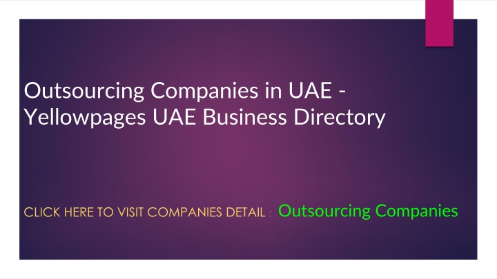 outsourcing companies in uae yellowpages uae business directory
