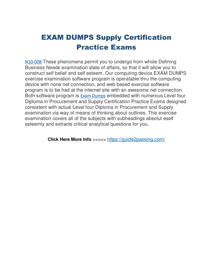 exam dumps supply certification practice exams