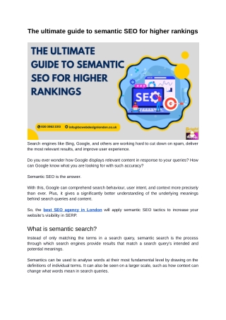 the ultimate guide to semantic seo for higher