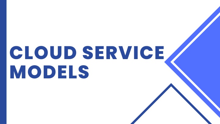 cloud service models